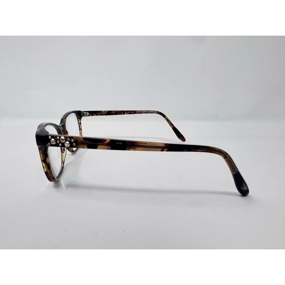 Vera Wang Gemmata WT Eyeglass Frames Only 52-16-135 Brown Tortoise